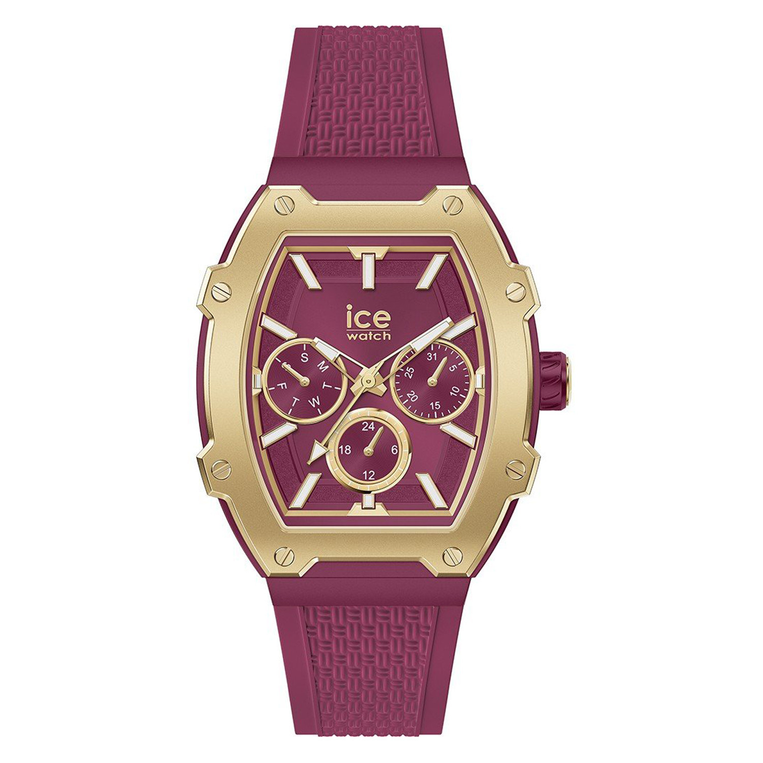 Montre femme Ice Watch Ice Boliday Gold Burgundy