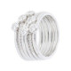 Bague 950 Milano argent pierres blanches
Collection Navigli