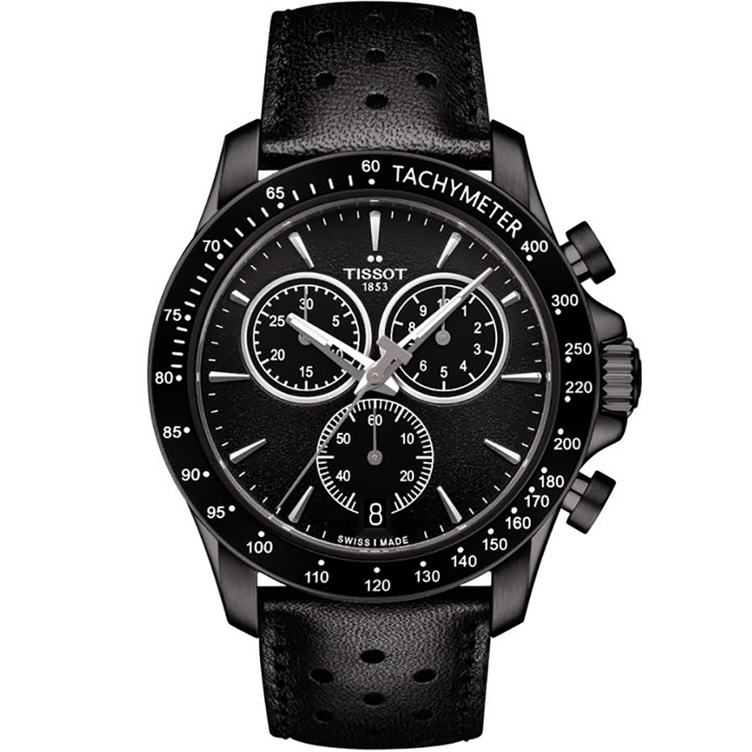 Montre Tissot V8 chronographe noire