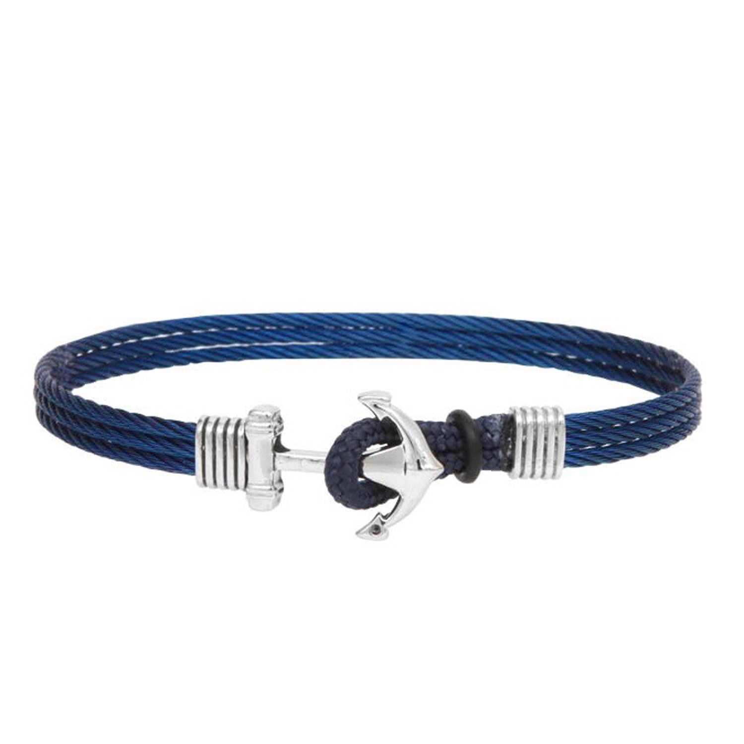 Bracelet Elden Ancre Drakkar 2 bleu