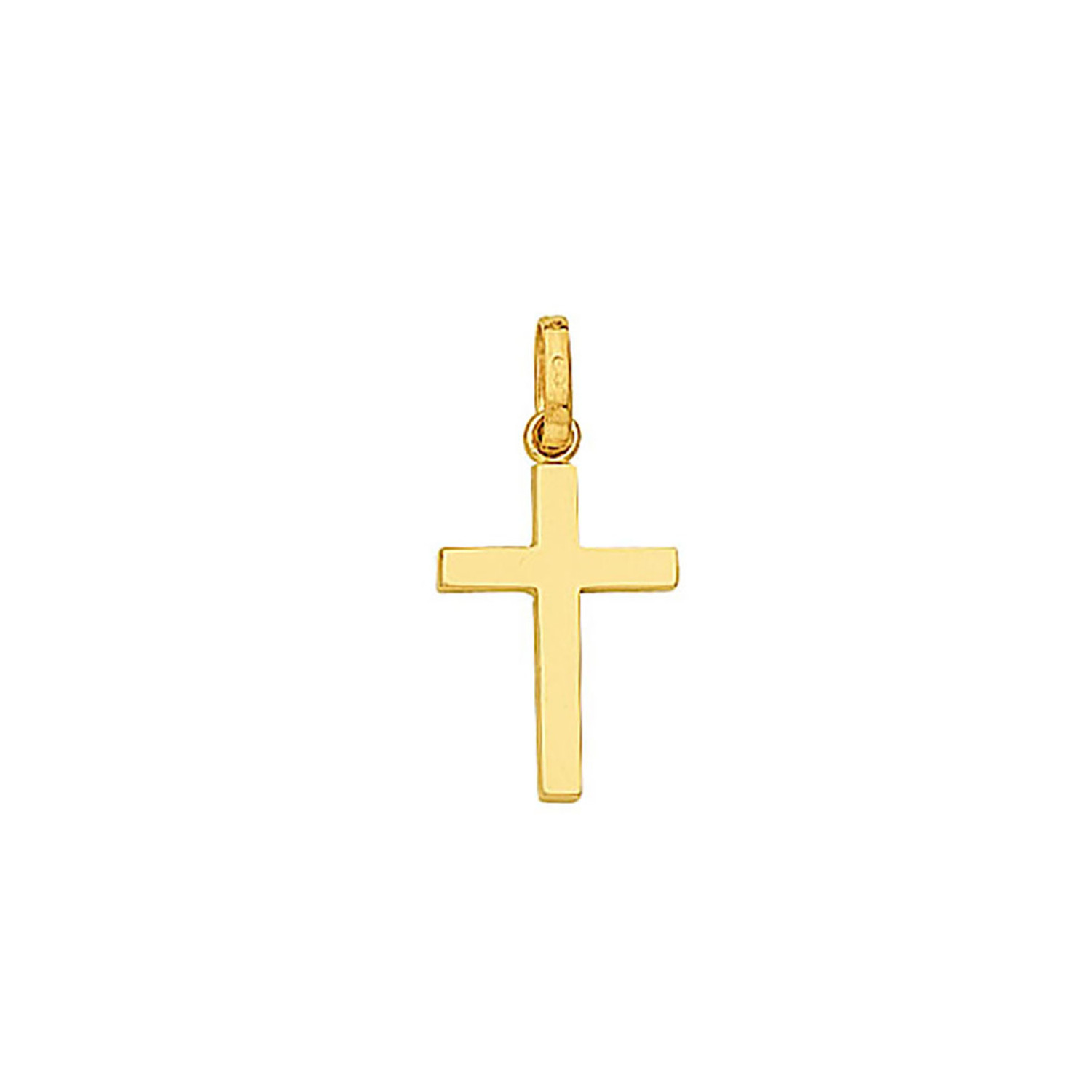Pendentif Brillaxis croix or jaune 18 carats