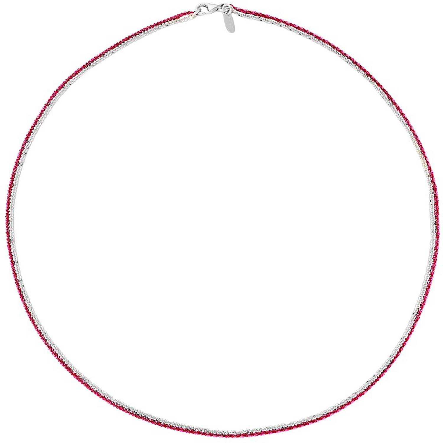 Collier Elden argent 925/1000 2 rangs blanc/rose
collection Catch the Rainbow