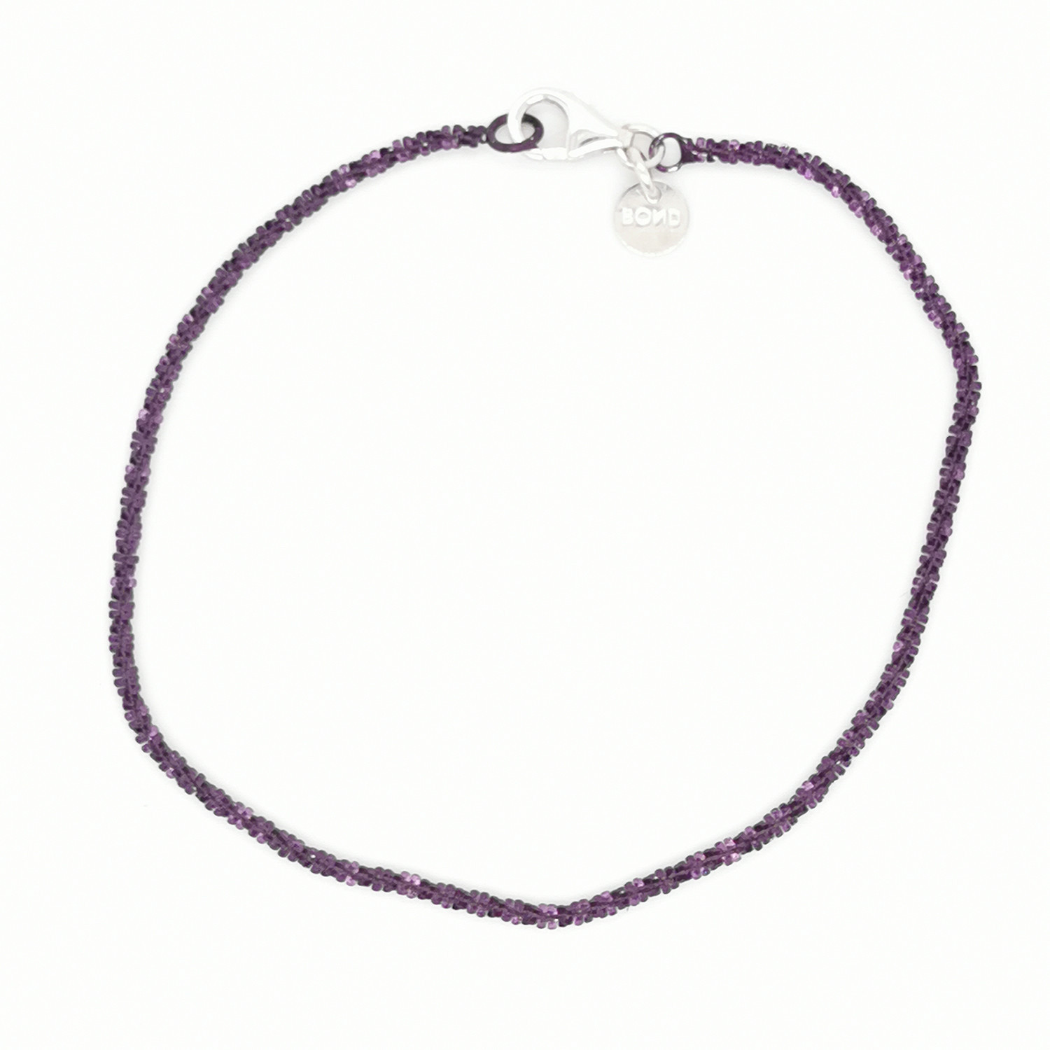 Bracelet Elden argent 925/1000 1 rang violet pourpre
collection Catch the Rainbow