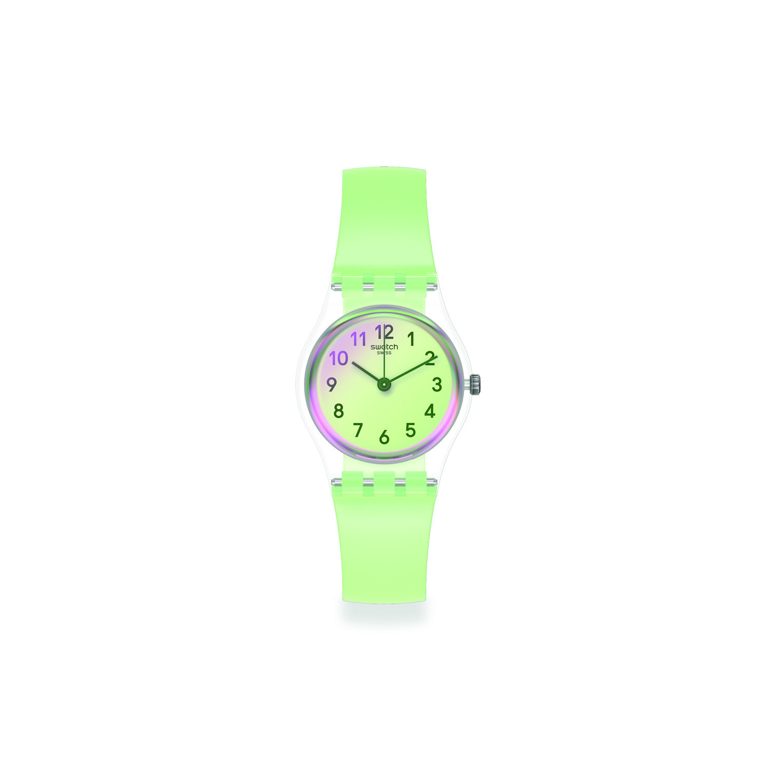 Montre dame Swatch Casual Green silicone