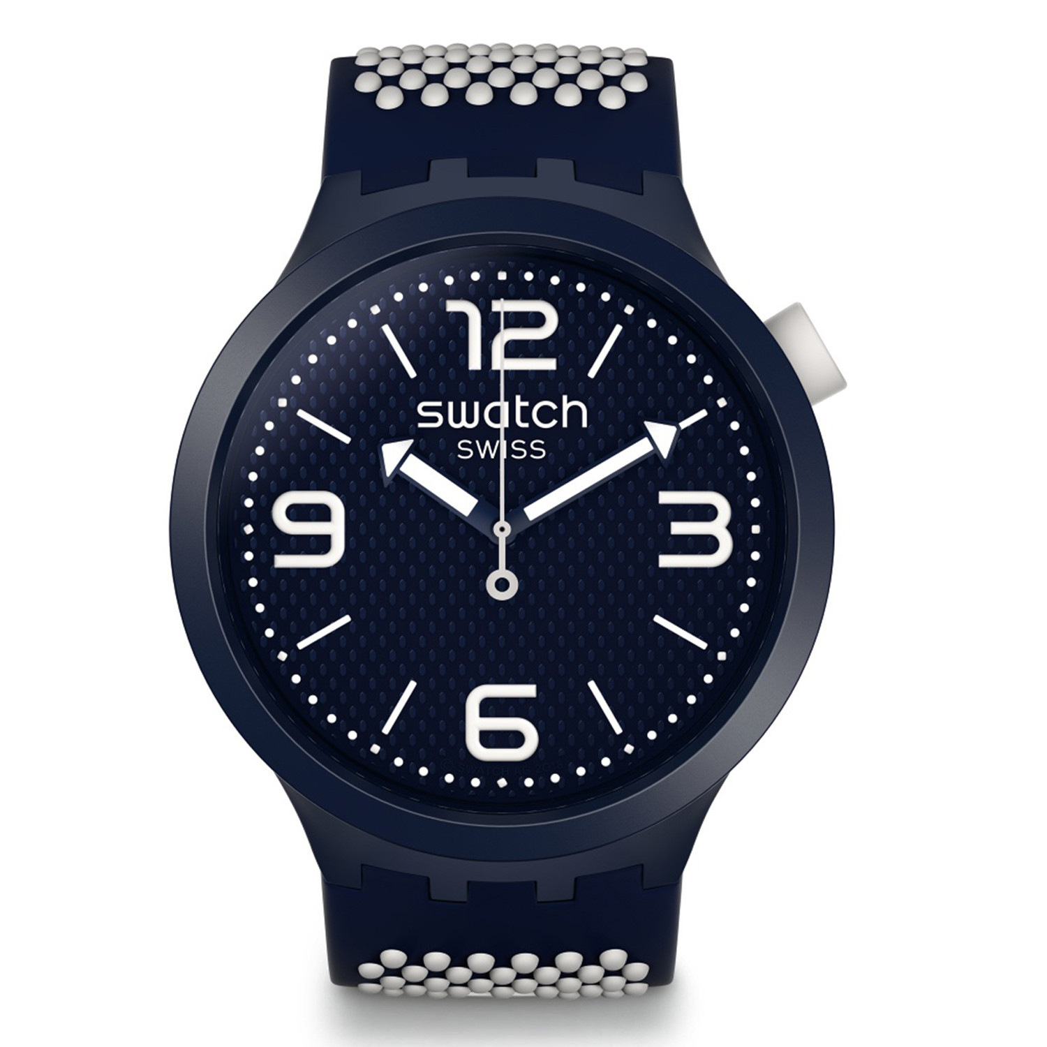 Montre Swatch Bbcream silicone bleu et blanc
collection Swatch Big Bold