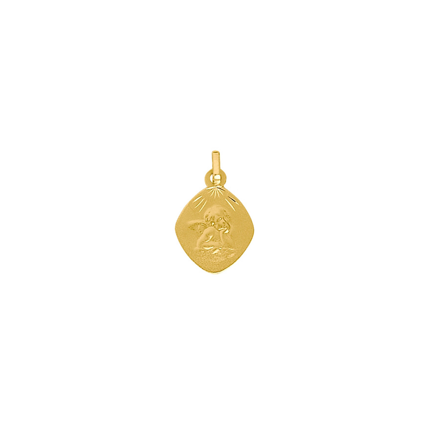 Médaille Brillaxis Ange en or jaune 18 carats