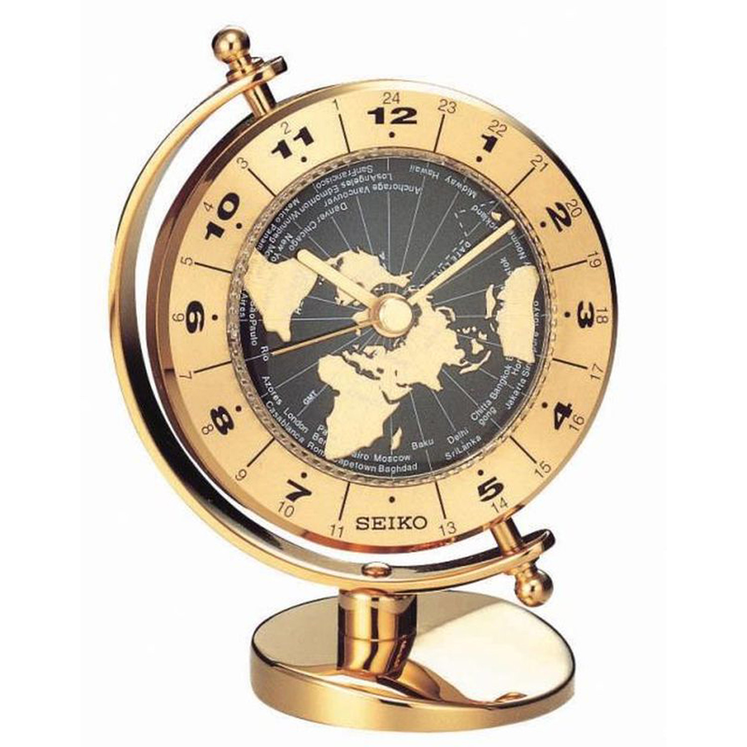 Horloge Seiko Premium mappemonde
