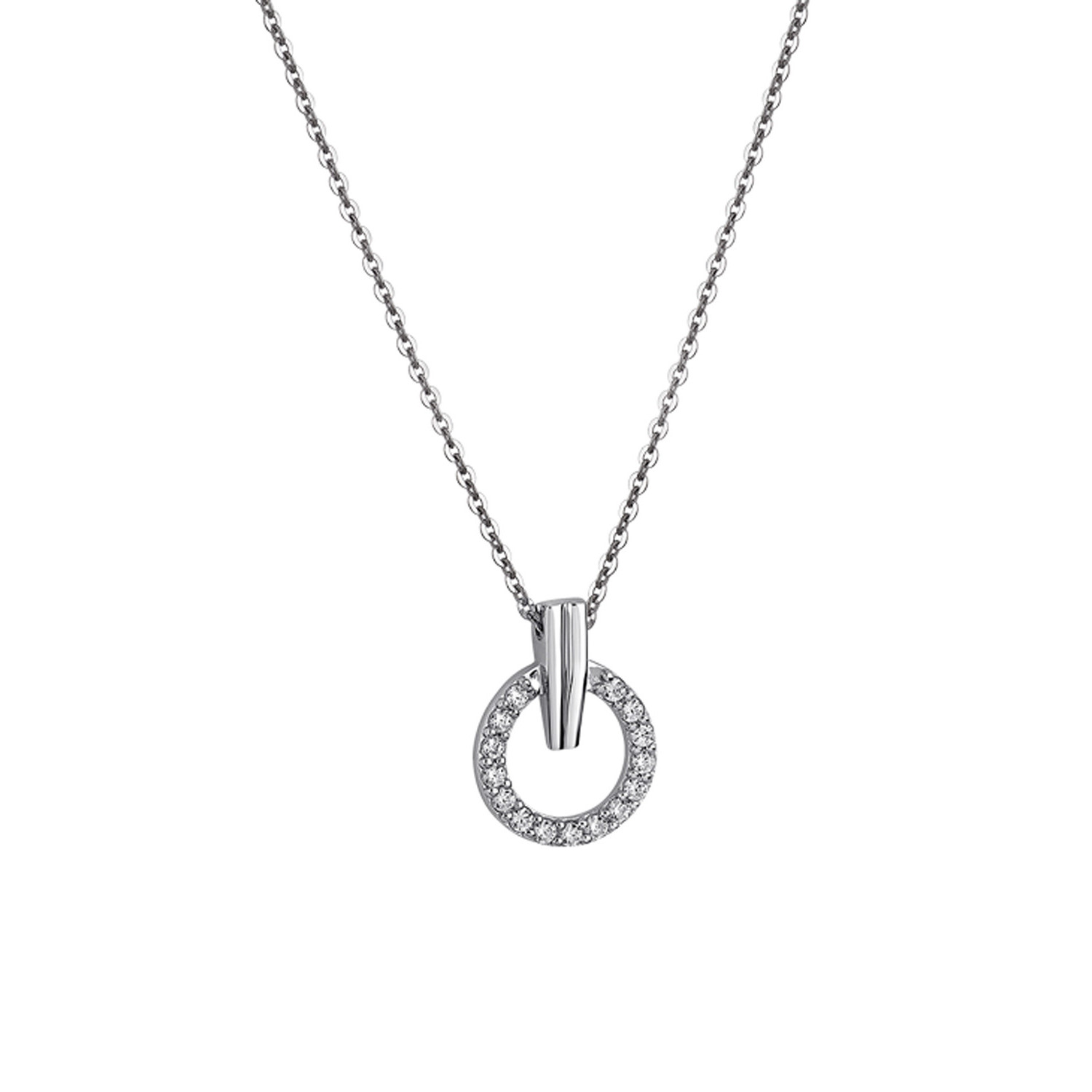 Collier Lotus Silver cercle