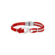 Bracelet Elden Amarre bollard acier et cordon marin
rouge/blanc