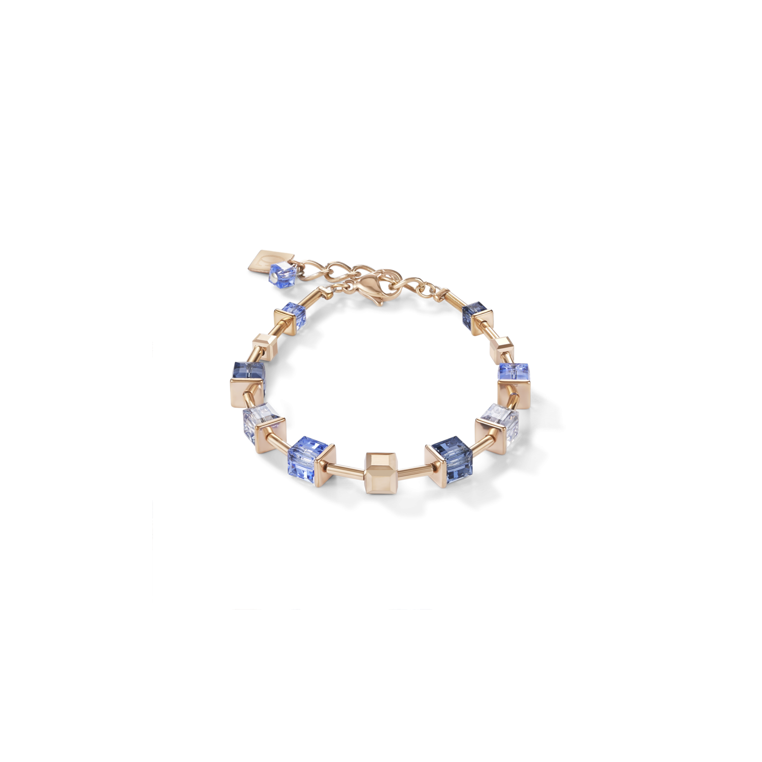 Bracelet Coeur de Lion Géocube monochrome blue
