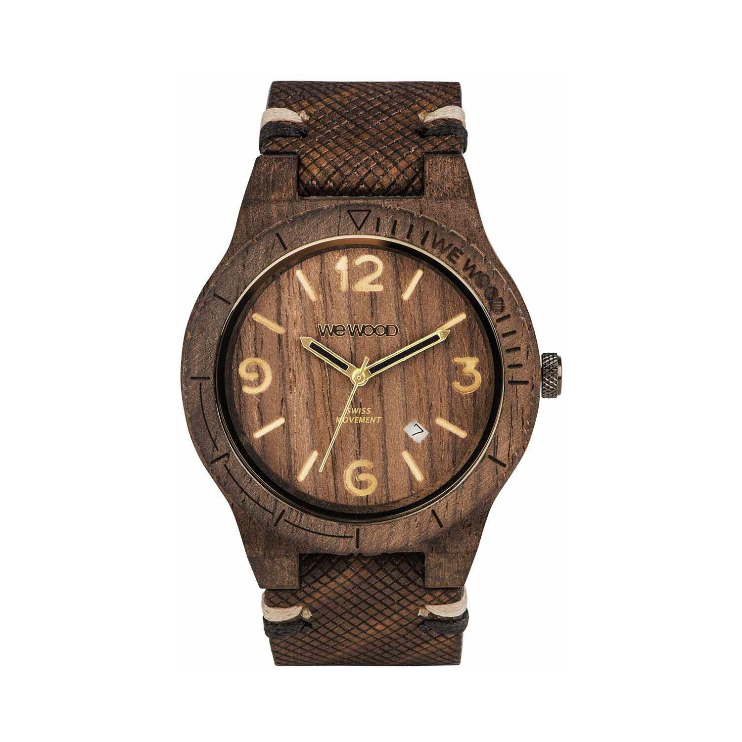 Montre bois Wewood Alpha Sw choco rought