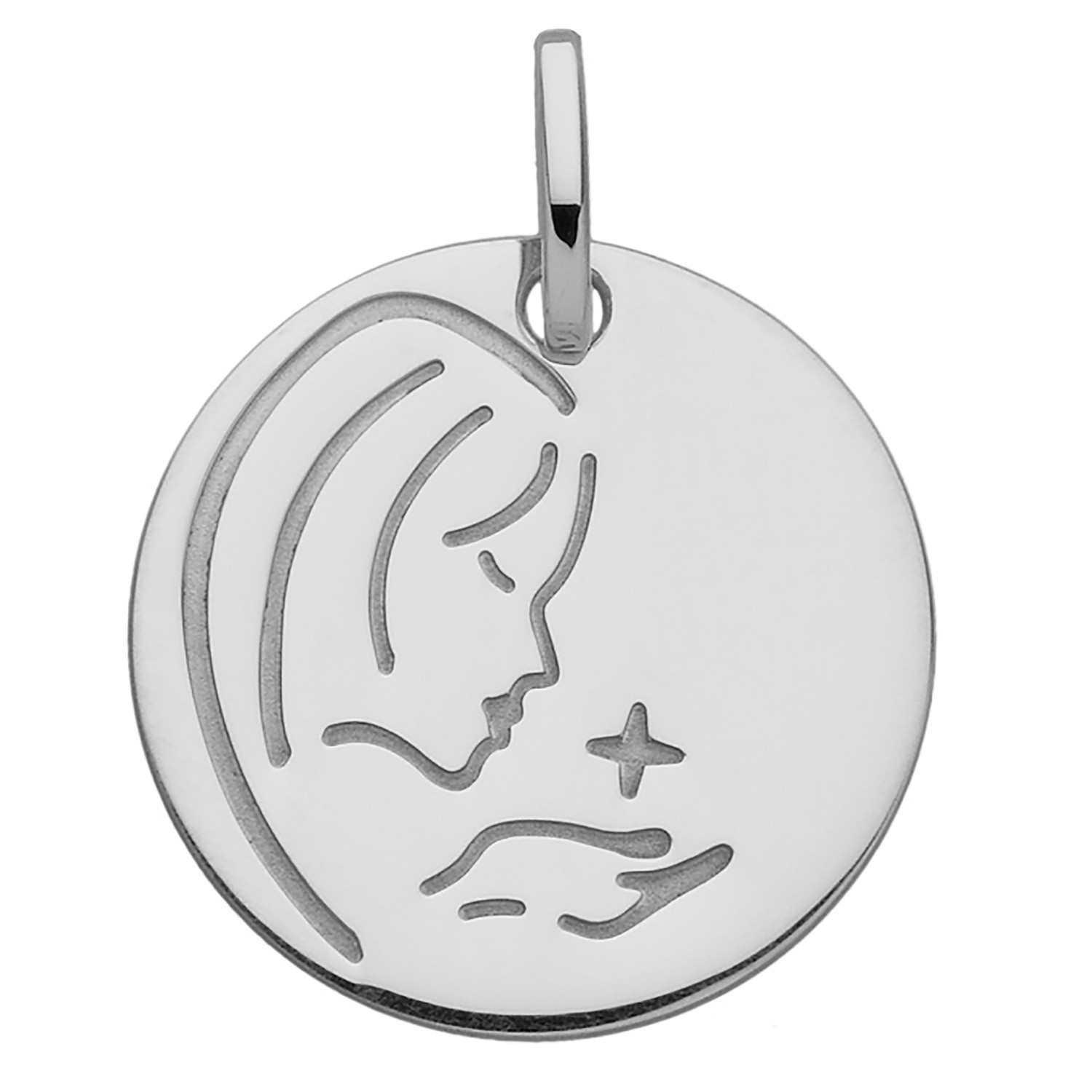 Médaille Brillaxis or blanc vierge