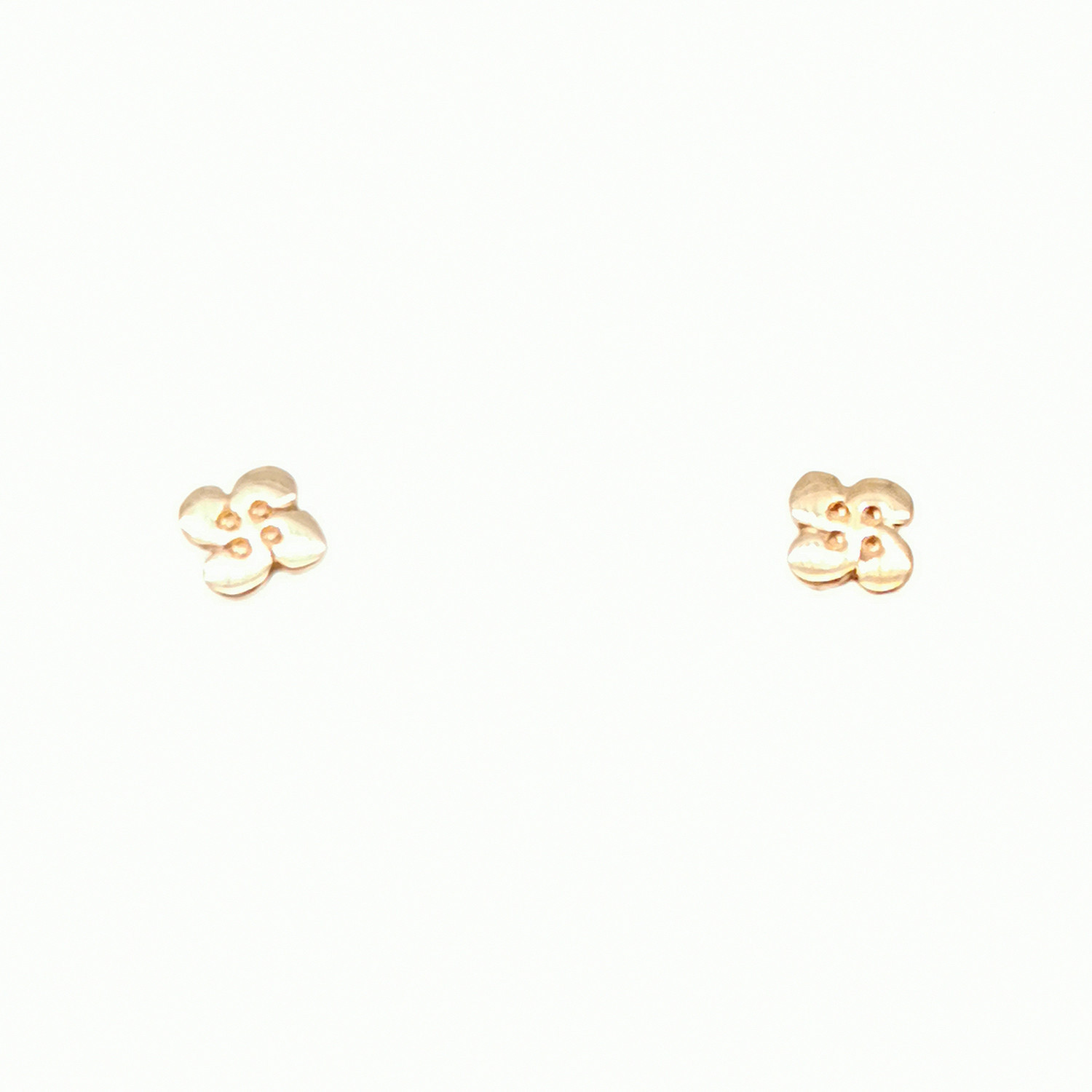 Boucles d'oreilles croix basque plate 6mm