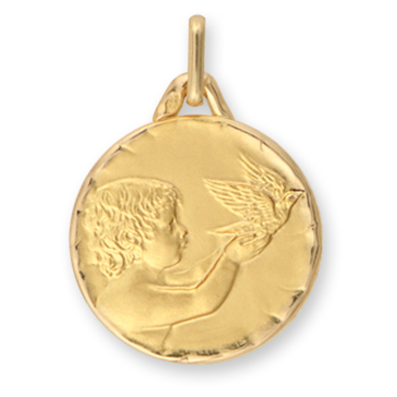Médaille Brillaxis ange et colombe
